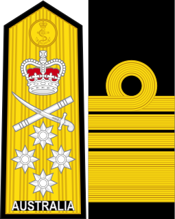 <span class="mw-page-title-main">Admiral (Australia)</span> Rank of the Royal Australian Navy