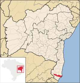 Kaart van Caravelas