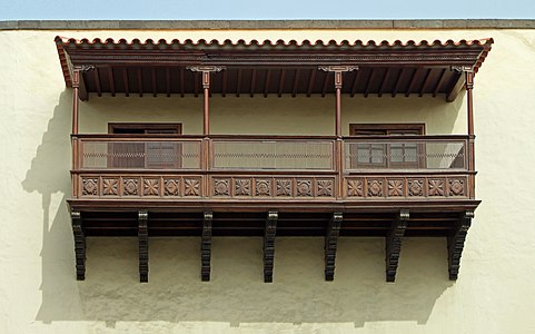 Balcony at the Casa de Colón Las Palmas de Gran Canaria