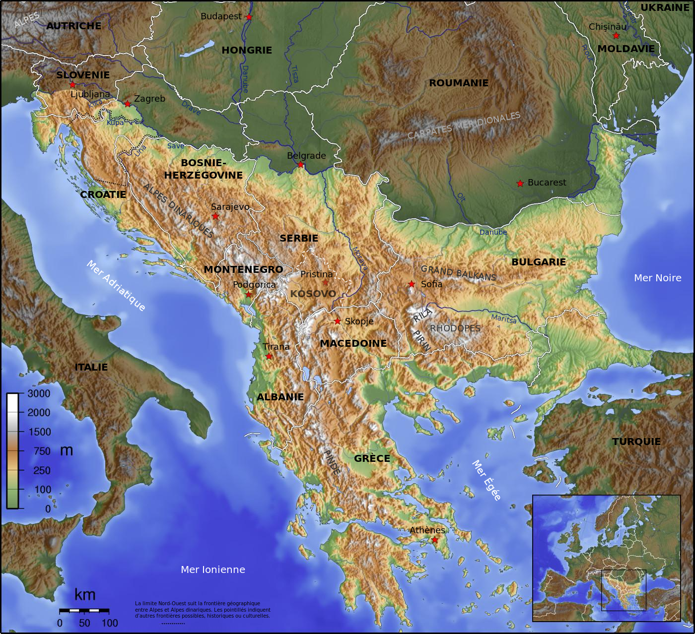 Od Zagreba do Torina po cijeni od 69 kuna 1400px-Balkan_topo_fr.svg