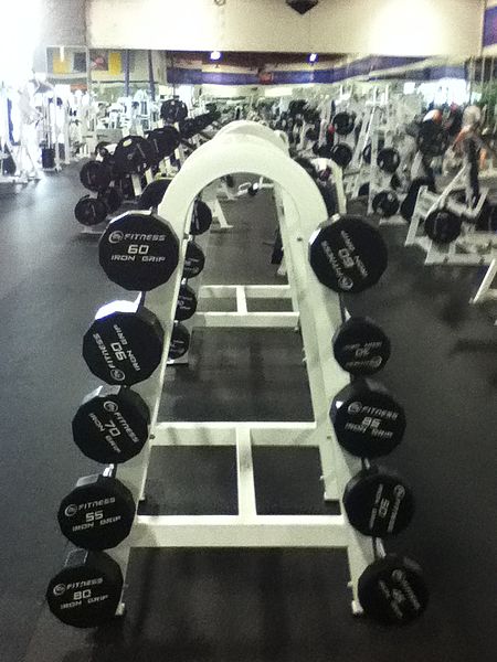 File:Barbells Used in Fitness Center, Feb 2013.jpg