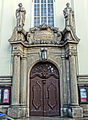 One of the main door, with Saint Peter and Saint Paul