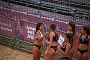 Deutsch: Beachhandball bei den Olympischen Jugendspielen 2018; Tag 6, 12. Oktober 2018; Mädchen, Hauptrundenspiel – Chinesisch Taipei (Taiwan)-Paraguay 0:2 English: Beach handball at the 2018 Summer Youth Olympics at 12 October 2018 – Girls Main Round – Chinese Taipei (Taiwan)-Paraguay 0:2