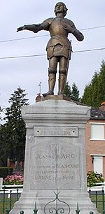 Statue av Joan of Arc fra Beaurevoir