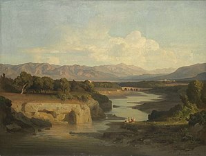 Bernhard Fries: Das Tal des Oreto bei Palermo, um 1860