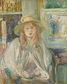 Fille au chapeau de paille, bởi Berthe Morisot (1892).