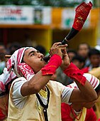 K46. A Bihu man. Shows India's minorities.