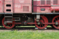 English: Memorial: Industrial diesel locomotive in Birstein, Hesse, Germany