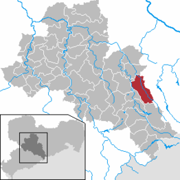 Kaart van Bobritzsch-Hilbersdorf
