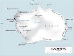 Mapa lokalizacyjna Wyspy Bouveta