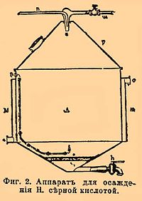 Фиг. 2. Аппарат для осаждения Н. серной кислотой.