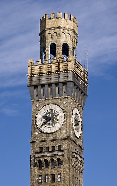 Baltimore's Emerson Bromo-Seltzer Tower, originally part of the headquarters of Emerson Drug Company, which made Bromo-Seltzer