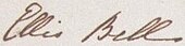Signature de Emily Jane Brontë