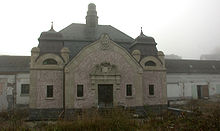 "Spring Temple" in Niederselters with former bottling building Brunnentempel Niederselters.jpg