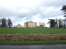 Buckland House during roof repairs Buckland House roof repairs - geograph.org.uk - 309794.jpg