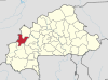 Localisation de la province des Banwa au Burkina Faso.