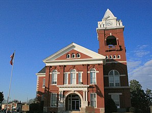 Butts County Courthouse, quotata NRHP No. 80000982 [1]