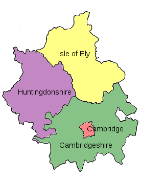 Cambridgeshire, Isle of Ely and Huntingdonshire 1918-1974 Cambridgeshire1918.svg