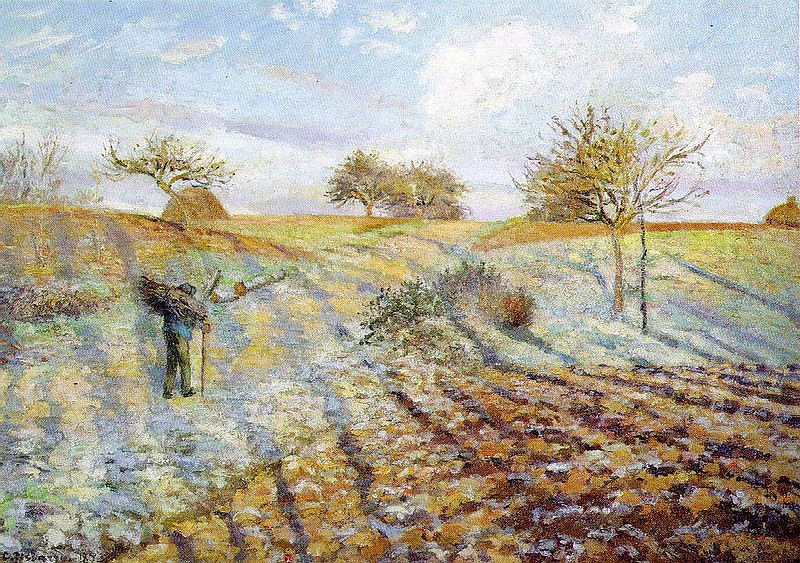 File:Camille Pissarro, Gelee blanche (Hoarfrost), 1873.jpg