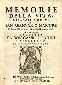 Camillo Tutini - Memorie della vita miracoli e cvlto di San Gianvario Martire 1681 007.jpg
