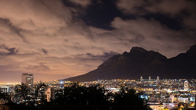 Cape Town, South Africa at Night