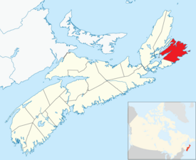 Location of Cape Breton Regional Municipality