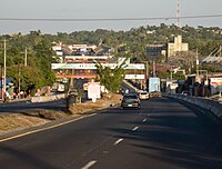 Jalan Raya Pan-Amerika melalui San Martin, El Salvador.