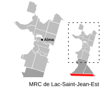 Location of Lac-Moncouche