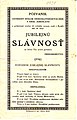 Pozivnica na jubilarnu proslavu deset godina rada podružnice Centralnog saveza čehoslovačkih žena u Kisaču (1931)