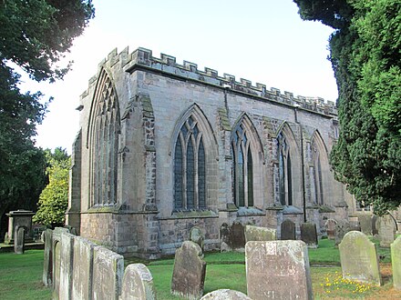 The chancel, showing the east and north windows Checkley Church 4.jpg
