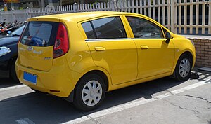 Chevrolet Sail developed by PATAC Chevrolet Sail II hatch rear China 2012-04-28.JPG