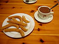 Spanish breakfast (churros with hot chocolate)