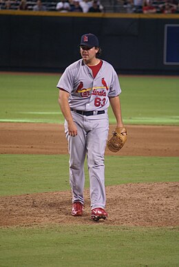 Perez with the St. Louis Cardinals in 2008 DSC03516 Chris Perez.jpg