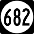 State Route 682 işaretçisi