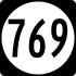 Eyalet Yolu 769 işaretçisi