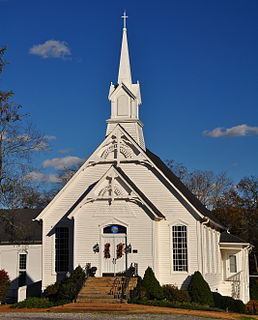 College Grove Methodist Church church building in Tennessee, United States of America