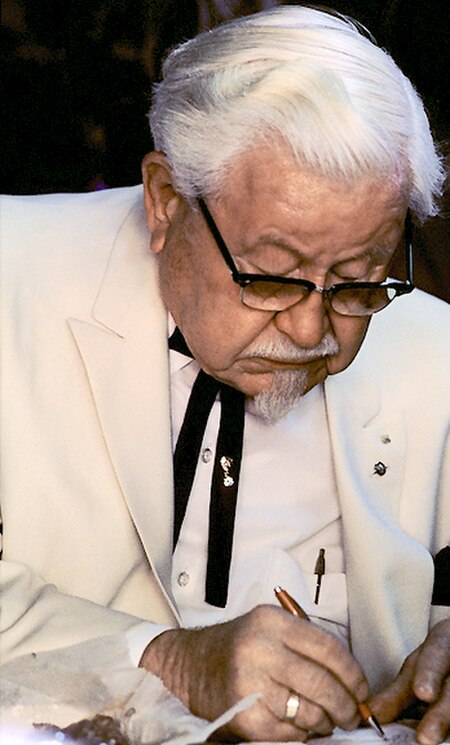 Colonel Harland Sanders in character (cropped).jpg