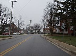 Along Park Street in the western part of the village