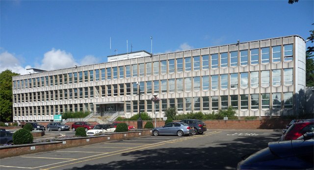 Former Council Offices, Argents Mead, Hinckley: demolished 2014.