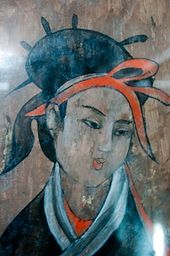 Mural detail of a woman Dahuting tomb mural detail of a woman, Eastern Han.jpg