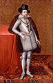 Английский король Иаков I (он же король Шотландии Иаков VI), портрет кисти Джона де Крица, ок. 1606 г. Из собрания Далиджской галереи