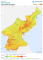 Democratic-Peoples-Republic-of-Korea GHI Solar-resource-map lang-KO GlobalSolarAtlas World-Bank-Esmap-Solargis.png