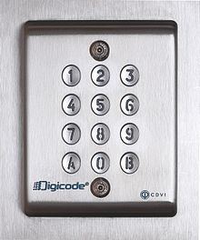 Clavier digicode codé GOLMAR Interphonie