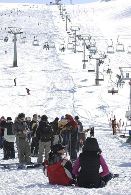 International Snowboard championship in Dizin