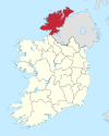 Donegal in Ireland.svg