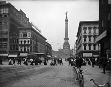 Meridian Street and Washington Street in 1904