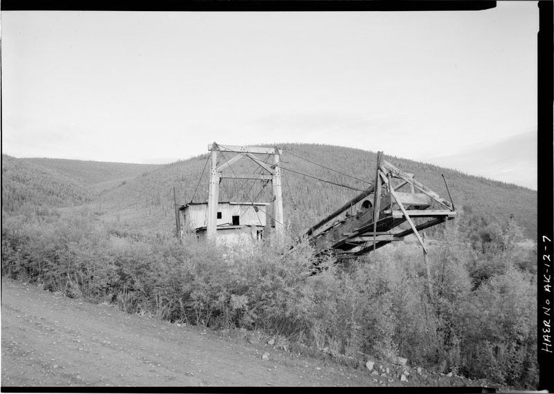 File:EAST OF WASTE CONVEYER - Jack Wade Dredge, Milepost 86, Taylor Highway, Chicken, Southeast Fairbanks Census Area, AK HAER AK,19-CHIC.V,1-7.tif