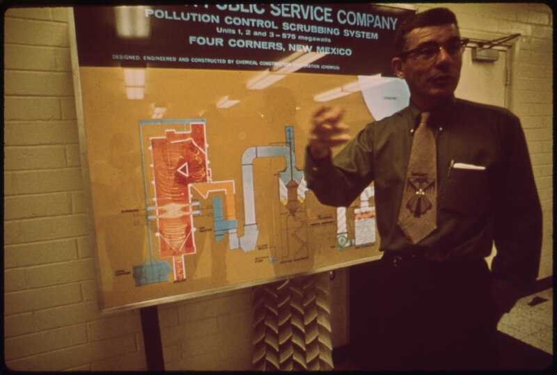 File:EXHIBIT OF POLLUTION CONTROL SYSTEMS AT FOUR CORNERS POWER PLANT. (FROM THE DOCUMERICA-1 EXHIBITION. FOR OTHER IMAGES... - NARA - 553026.tif