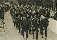 A Marechaussee detachment at Wijchen in 1938 Een detachement van de Koninklijke Marechaussee gevolgd door het detachement van - F40284 - KNBLO.jpg