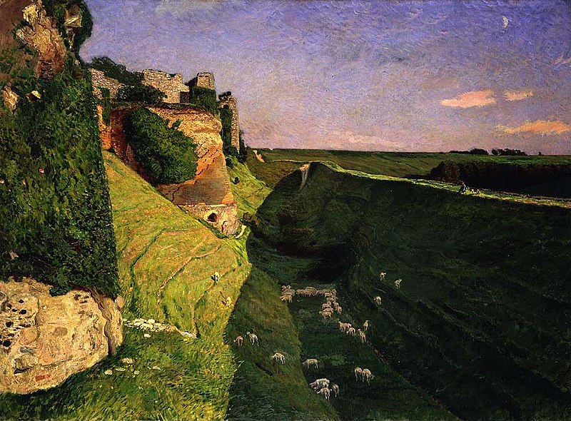 File:Eilif Peterssen - Chateau d'Arques in Normandy - NG.M.00849 - National Museum of Art, Architecture and Design.jpg